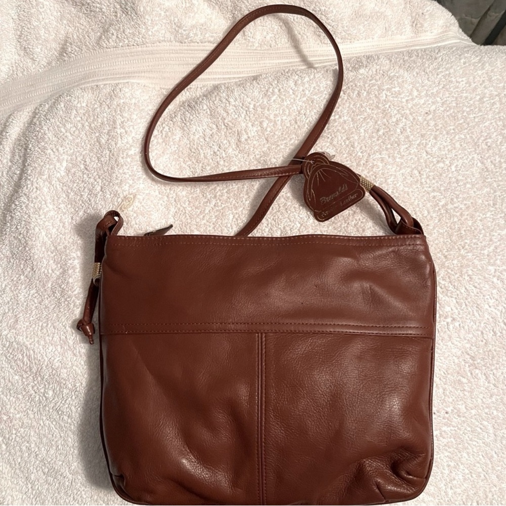 Genuine Leather Brenaldi Shoulder Bag New With Tags